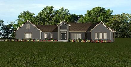 Country Ranch Elevation of Plan 51833
