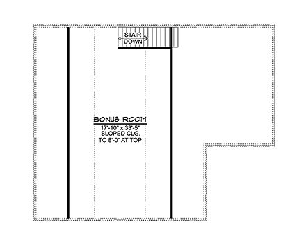 Garage Plan 51842 - 2 Car Garage Apartment Second Level Plan
