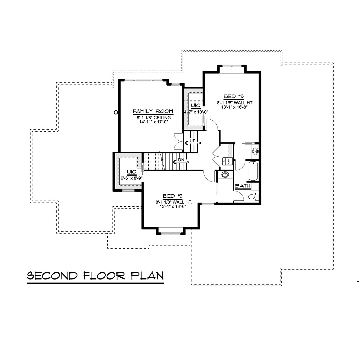 Craftsman Ranch Traditional Level Two of Plan 51847