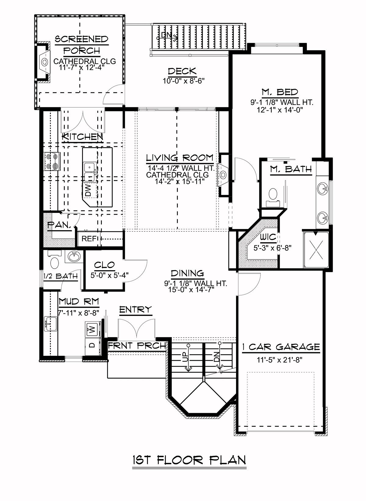 Bungalow Coastal Cottage Craftsman Level One of Plan 51848