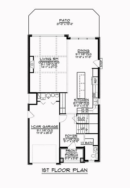 House Plan 51850 First Level Plan
