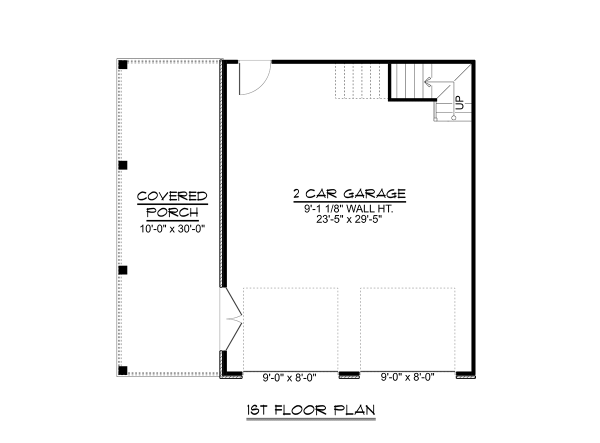 Bungalow Country Craftsman Level One of Plan 51858