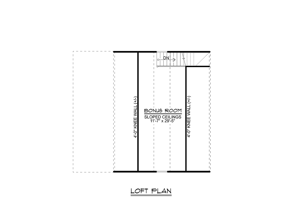 Bungalow Country Craftsman Level Two of Plan 51858