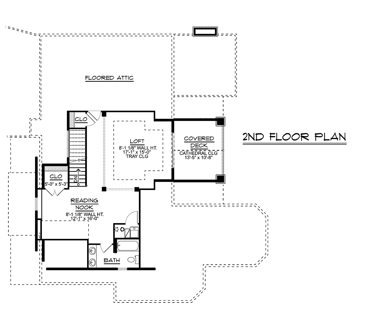 Bungalow Coastal Country Craftsman Level Two of Plan 51864