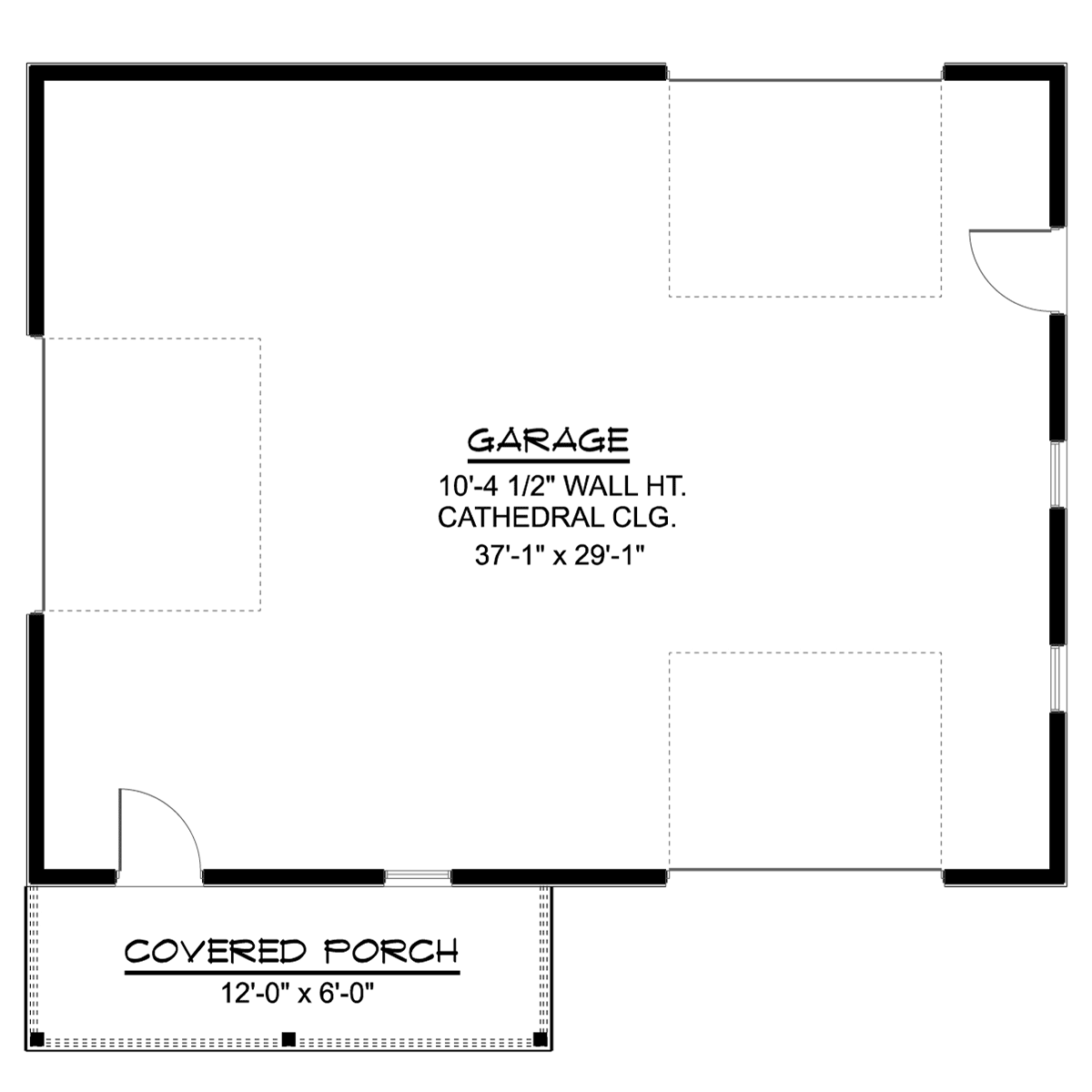 Country, Craftsman, Traditional 3 Car Garage Plan 51876 Level One