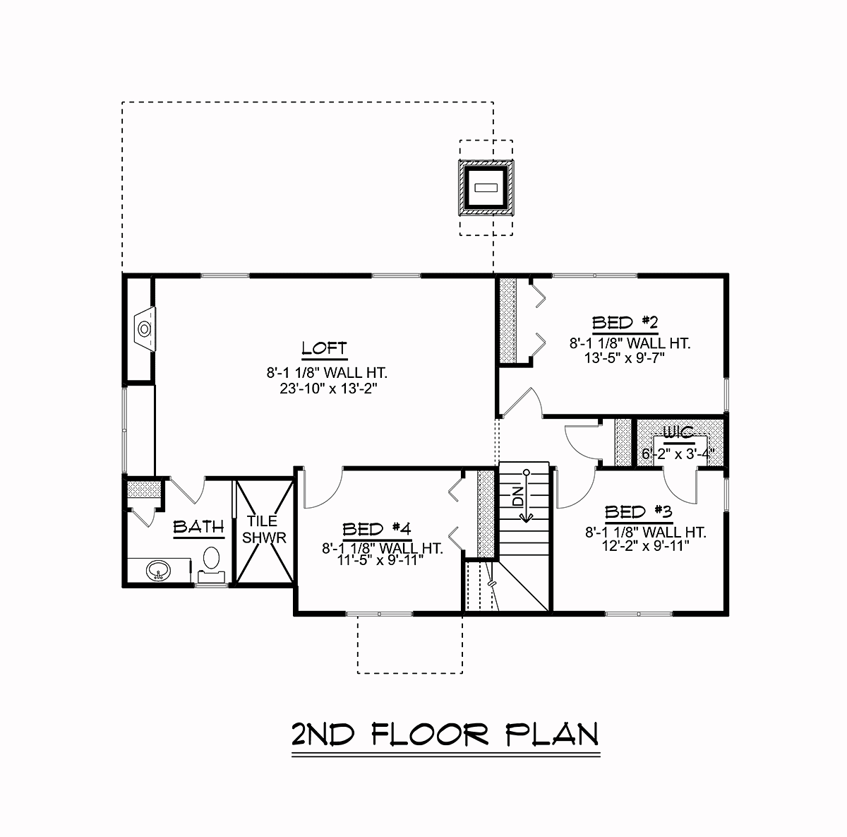 Country Craftsman Traditional Level Two of Plan 51883