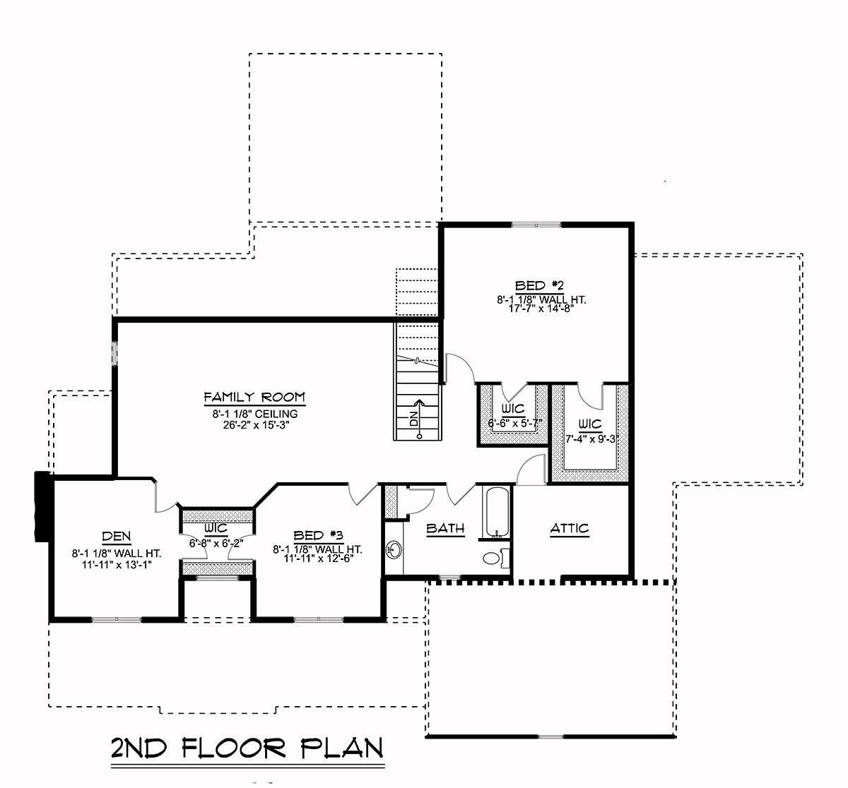 Bungalow Cottage Country Craftsman Farmhouse Ranch Traditional Level Two of Plan 51893