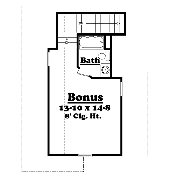 Country French Country Traditional Level Two of Plan 51914