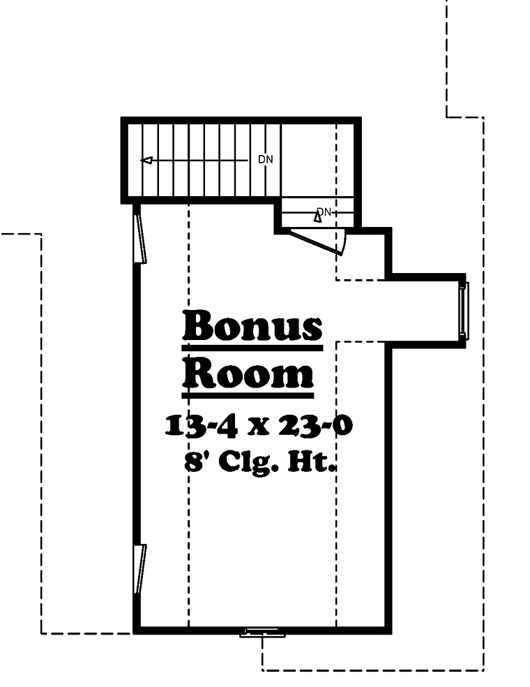 Acadian European French Country Level Two of Plan 51945