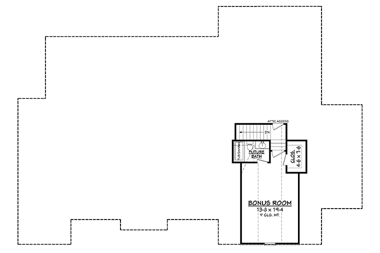 House Plan 51951 Level Two