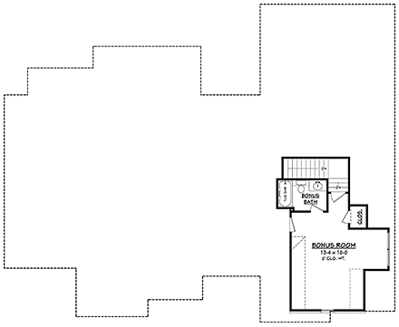 House Plan 51967 Second Level Plan