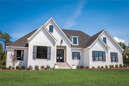 European, French Country House Plan 51967 with 4 Beds, 3 Baths, 2 Car Garage