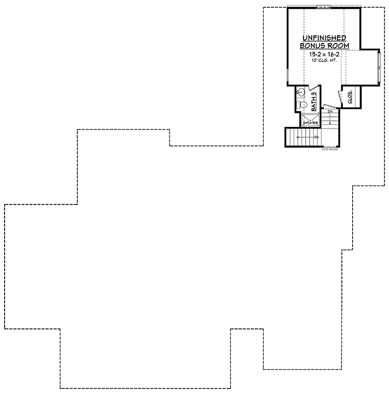 House Plan 51970 Level Two