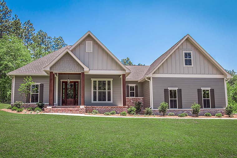 Country, Craftsman, Traditional Plan with 2086 Sq. Ft., 3 Bedrooms, 2 Bathrooms, 2 Car Garage Elevation