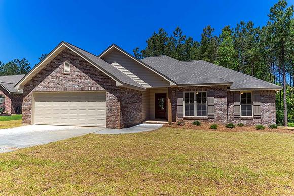 Country, Traditional House Plan 51977 with 4 Beds, 2 Baths, 2 Car Garage Elevation