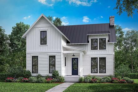 Country Farmhouse Southern Traditional Elevation of Plan 51979