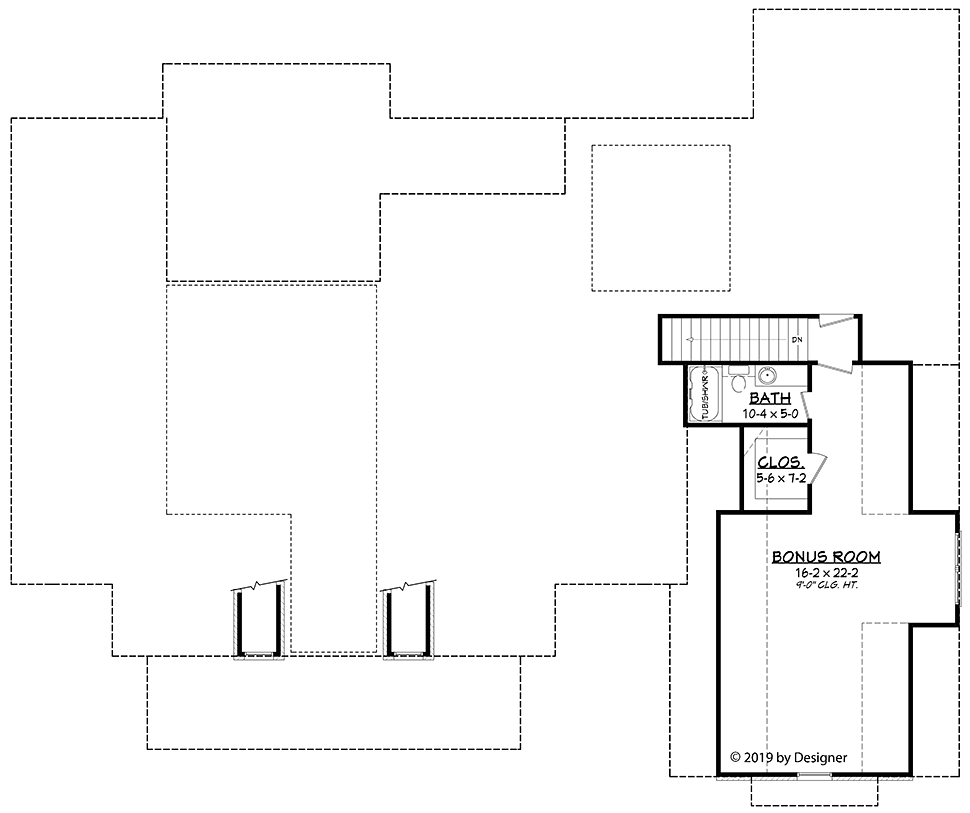 House Plan 51989 Level Two