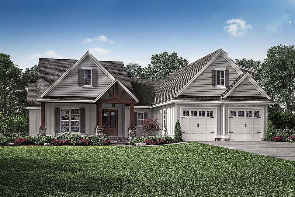 Craftsman Style House Plan 51990 With 3 Bed 2 Bath 2 Car Garage
