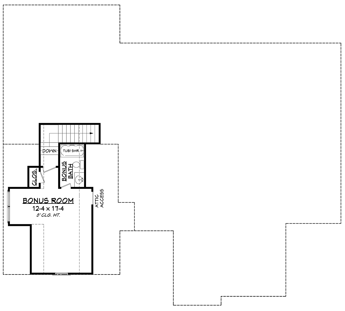 Country Farmhouse Traditional Level Two of Plan 51991