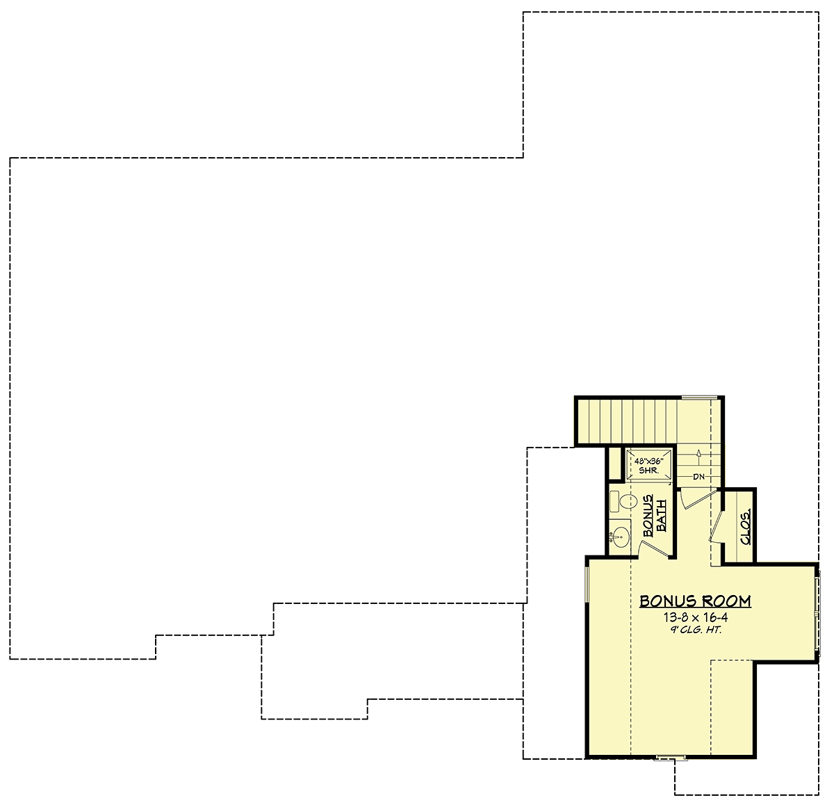 Country Craftsman Farmhouse New American Style Level Two of Plan 51992