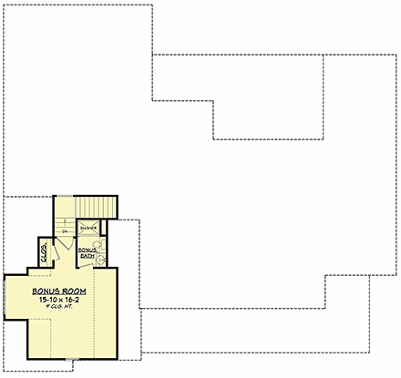 House Plan 51993 Second Level Plan