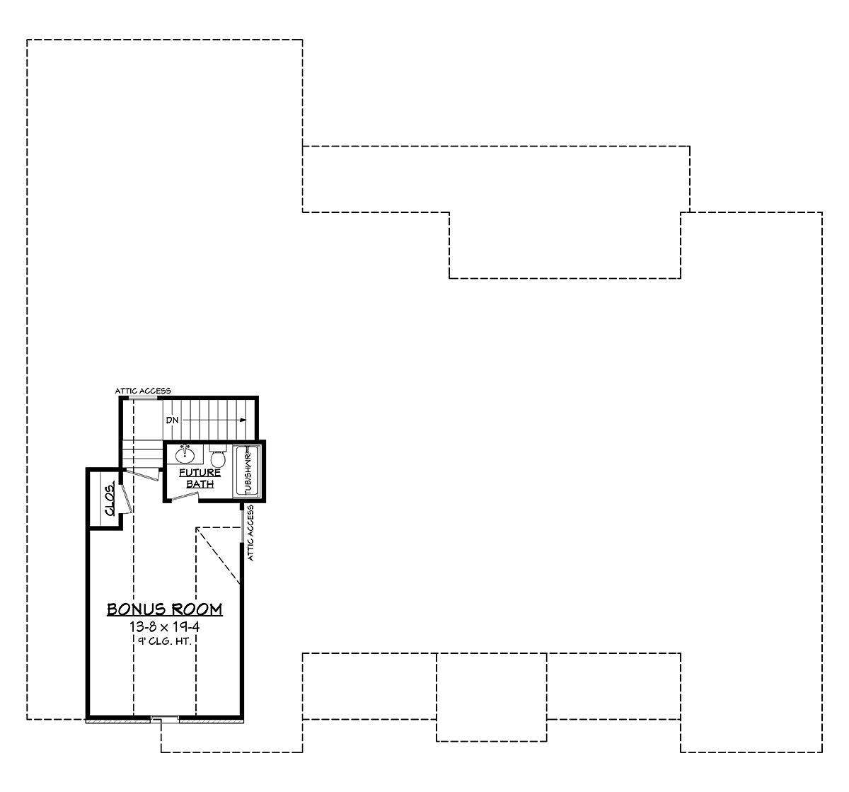 Country Farmhouse Traditional Level Two of Plan 51995