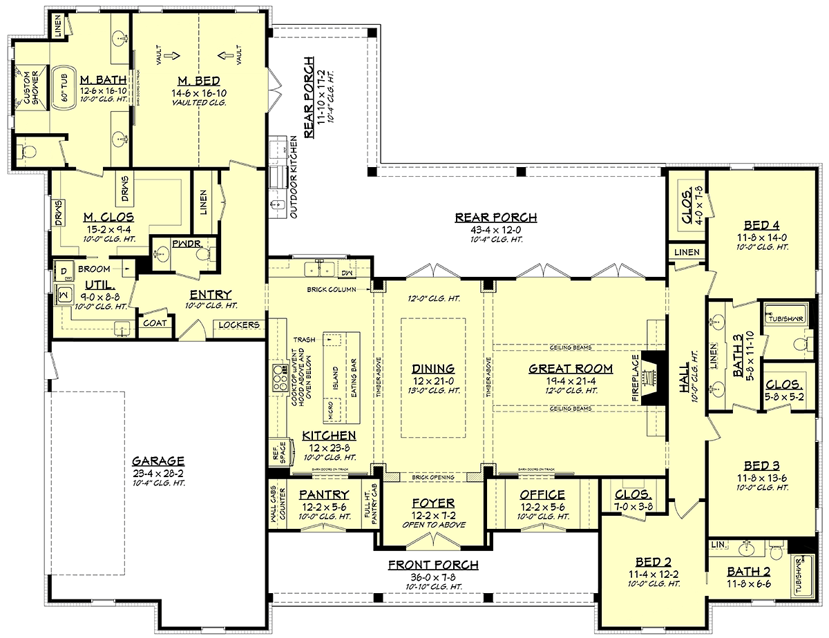 Home Plans With Secluded Master Suites Split Bedroom