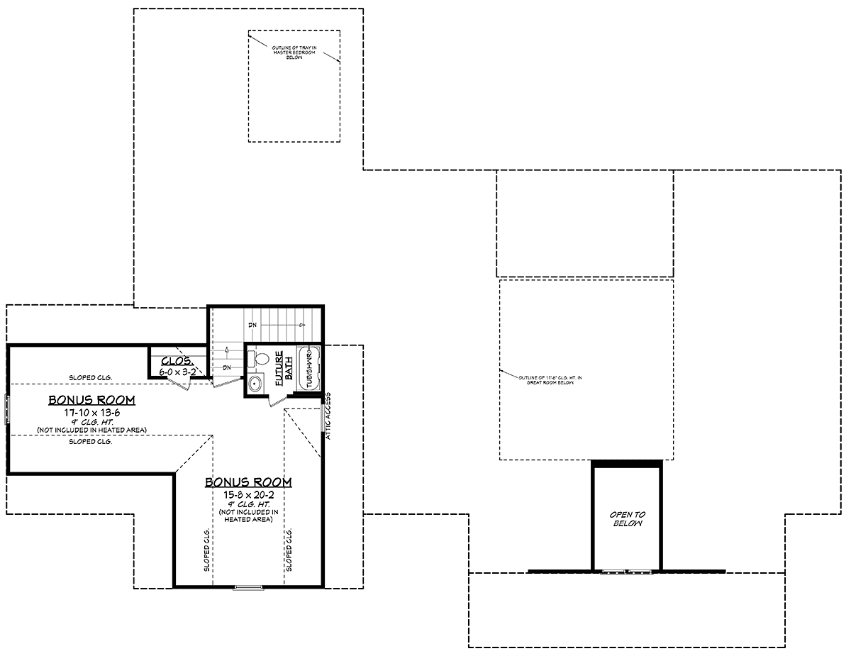 House Plan 51999 Level Two