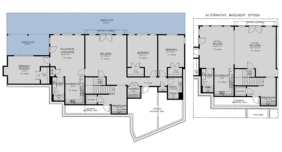 Craftsman Lower Level of Plan 52009