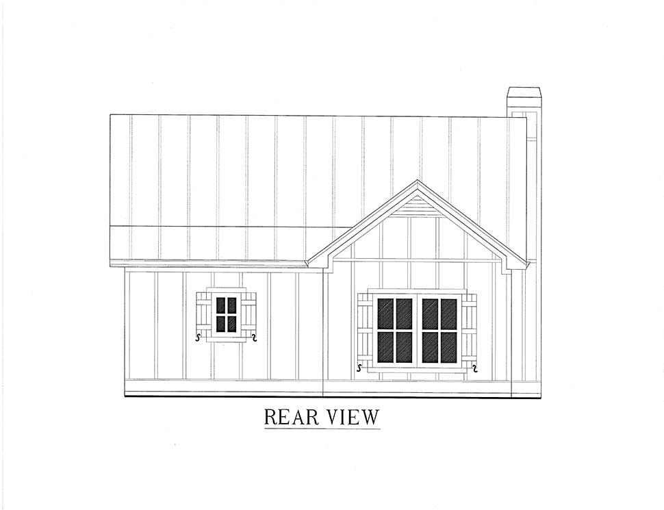Cabin, Cottage, Country Plan with 793 Sq. Ft., 1 Bedrooms, 1 Bathrooms Picture 14