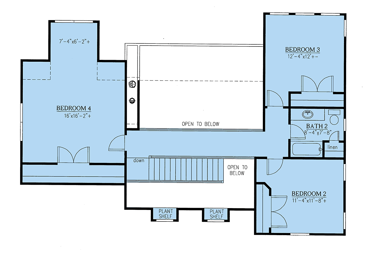 Craftsman Traditional Level Two of Plan 52012