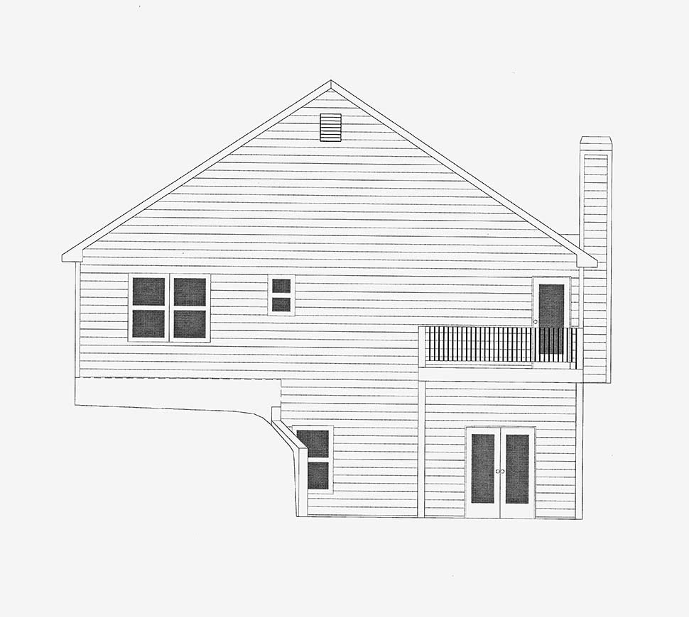Bungalow, Cottage Plan with 2027 Sq. Ft., 3 Bedrooms, 3 Bathrooms, 2 Car Garage Picture 3