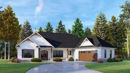 House Plan 52020 Elevation