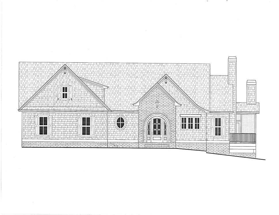 Coastal, Farmhouse, Southern Plan with 3794 Sq. Ft., 4 Bedrooms, 5 Bathrooms, 3 Car Garage Picture 2
