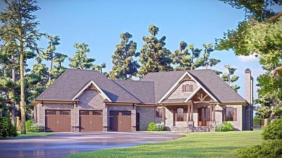 House Plan 52033 Elevation