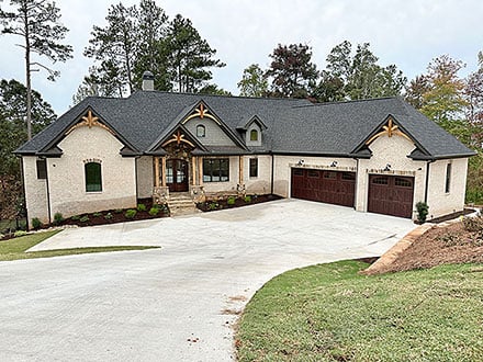 Craftsman, European, Farmhouse, New American Style House Plan 52041 with 3 Beds, 3 Baths, 3 Car Garage