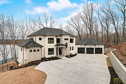 Contemporary Farmhouse Elevation of Plan 52042