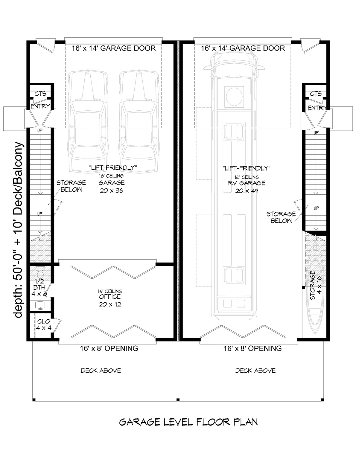Contemporary Modern Level One of Plan 52105