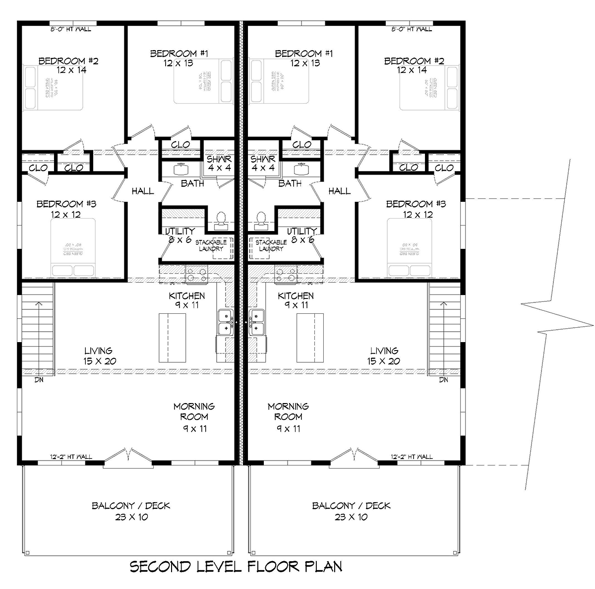 Contemporary Modern Level Two of Plan 52108