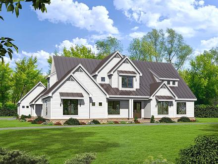 Country Farmhouse Traditional Elevation of Plan 52111