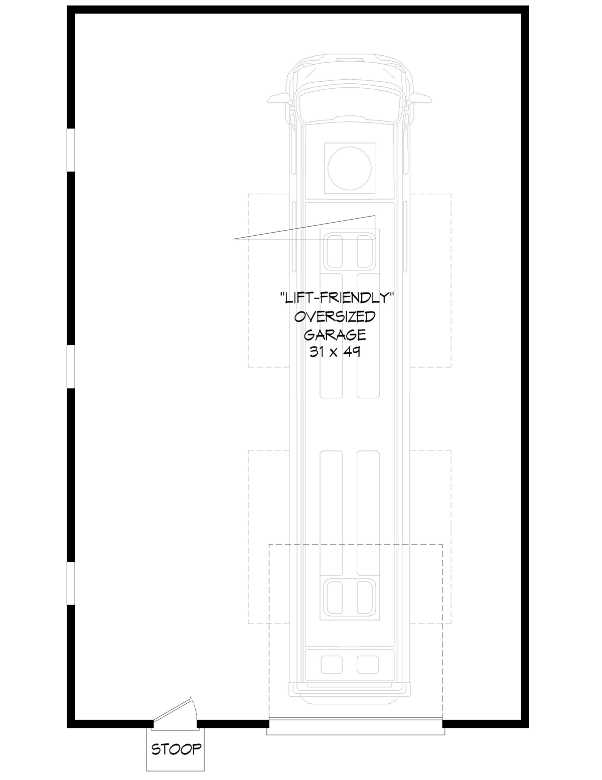 Garage Plan 52112 - 2 Car Garage Level One