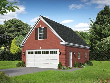 Bungalow Craftsman Traditional Elevation of Plan 52114