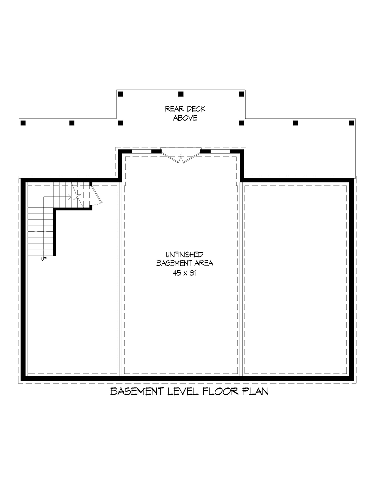 Country Ranch Traditional Lower Level of Plan 52126