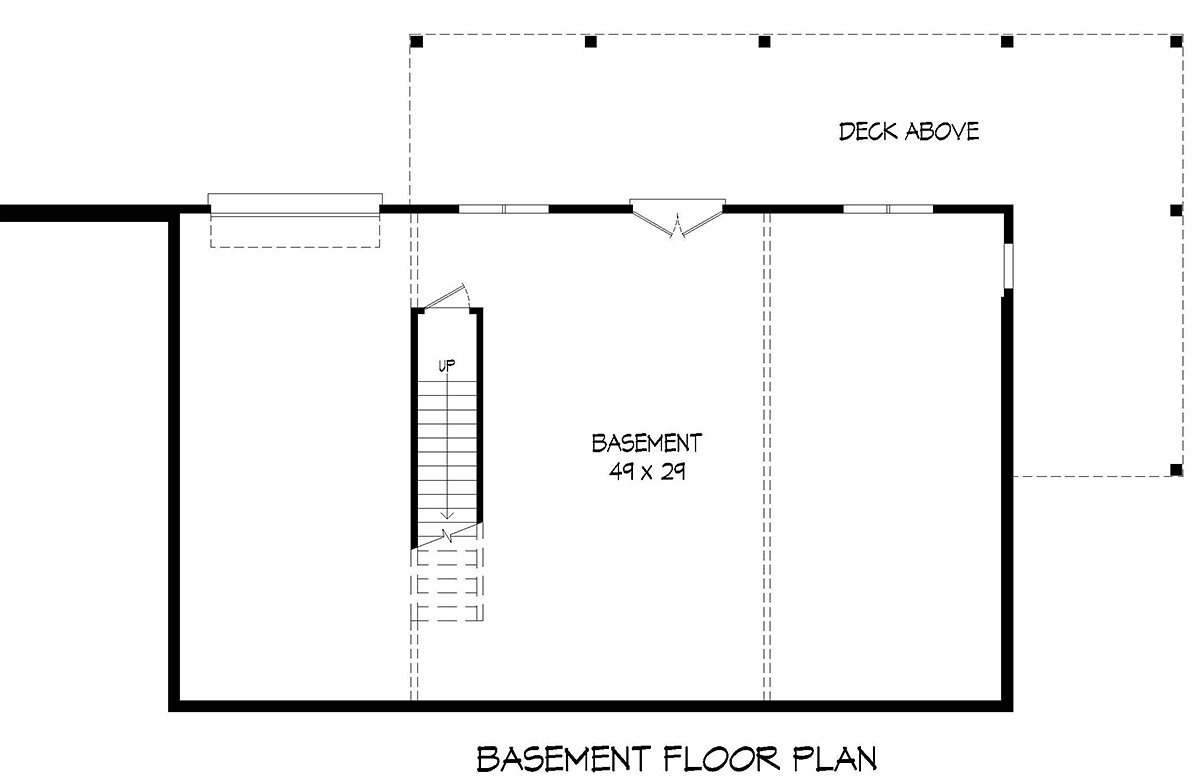 Country Ranch Traditional Lower Level of Plan 52135