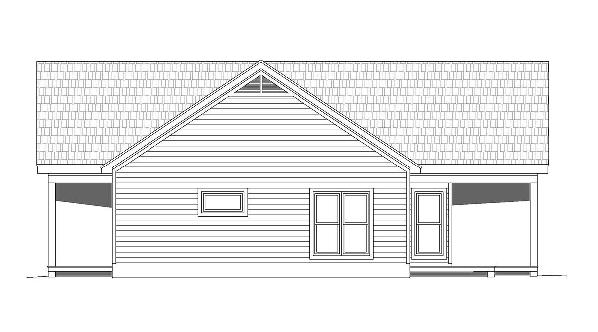 Traditional Plan with 1357 Sq. Ft., 2 Bedrooms, 2 Bathrooms Picture 2