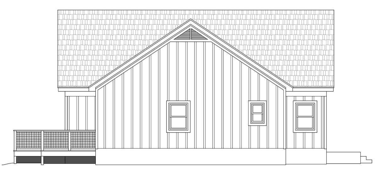 Country, Traditional Plan with 1586 Sq. Ft., 2 Bedrooms, 2 Bathrooms Picture 3