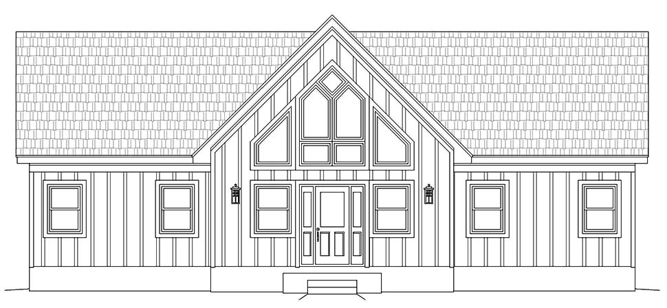 Country, Traditional Plan with 1586 Sq. Ft., 2 Bedrooms, 2 Bathrooms Picture 4