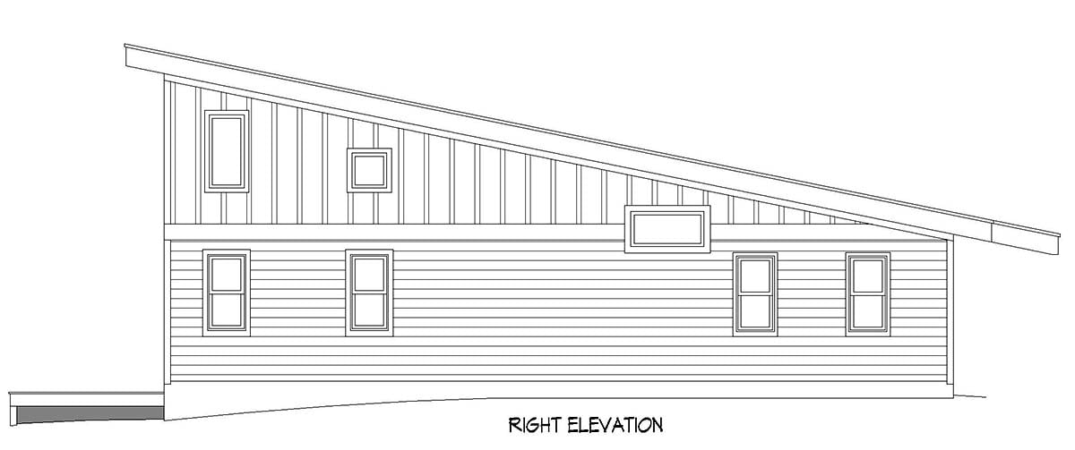 Plan 52171 | Modern Style with 1 Bed, 2 Bath