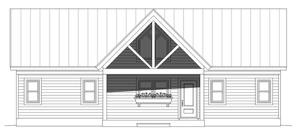 Contemporary, Ranch, Traditional Plan with 1357 Sq. Ft., 2 Bedrooms, 2 Bathrooms Picture 5