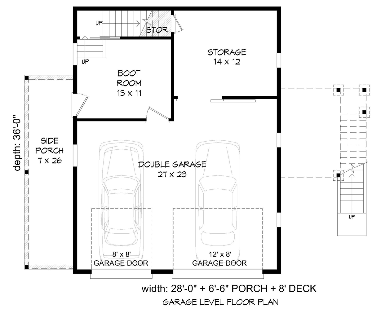 Country Farmhouse Level One of Plan 52185